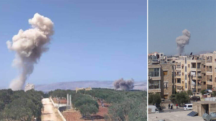 Rus uçakları, Suriye'nin İdlib kentinin güneyini bombalıyor