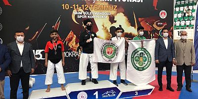 Suriyeli genç ,Türkiye Karate şampiyonası 2. oldu